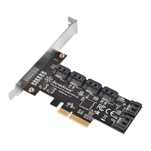 Silverstone Ecs06, Tarjeta Sata-Gen3 De 6 Puertos (6 Gbps) No Raid-Pci-Express-Gen3-X2, Sst-Ecs06