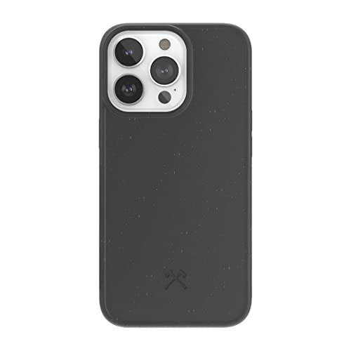 Woodcessories - Custodia Bio Compatibile Con Iphone 14 Pro Cover Nero - Sostenibile, Biodegradabile - Biocase
