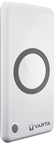 Varta Power Bank Wireless 10000 + Cavo Di Ricarica, 10000 Mah
