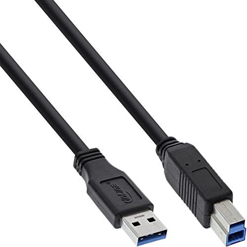 Inline 23432 Cavo Usb 3.0, Type-A Maschio A Type-B Maschio, 0.5 M, Nero