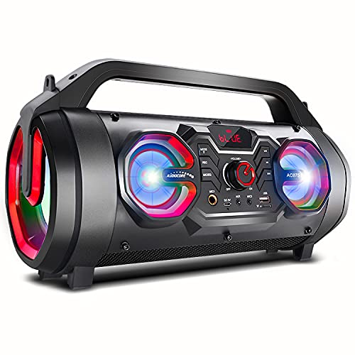 Audiocore Ac875 Cassa Portatile Altoparlante Speaker Boombox Bluetooth 20W+5Wx2 Telecomando Incluso