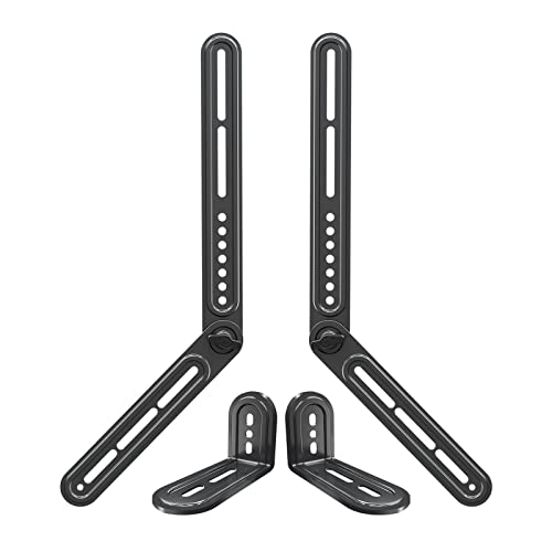 Mounting Dream - Supporto Universale Per Soundbar, Per Soundbar Fino A 6.8 Kg, Installazione Sopra O Sotto La Tv, Con Piastra Di Estensione Lunga E Co