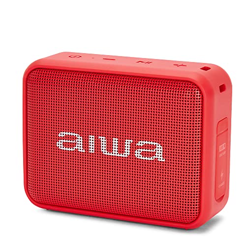 Aiwa Altavoz Bs-200Rd Bluetooth Rojo 6W/Tws/M. Libres/Bluetooth/Usb/Aux In/Fm/Ipx6/12H Bs-200Rd