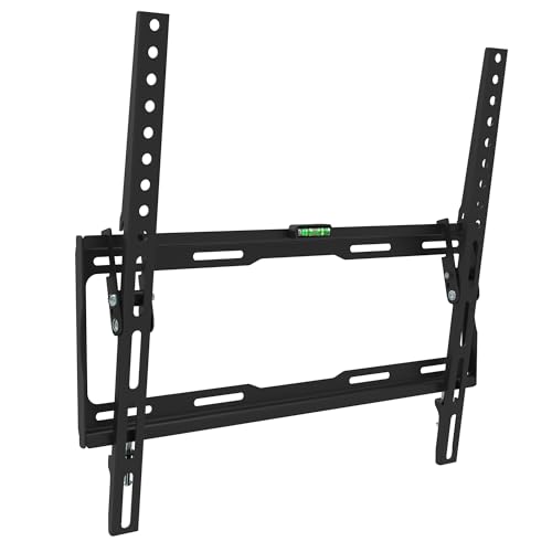 Atlantis P022-286St Supporto Tv Parete Inclinabile, Staffa Da Parete Per Tv Da 32" A 60", Max 35Kg, Max Vesa 400X400. Inclinazione Verticale Da 0° A -