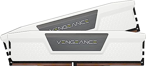 Corsair Vengeance Ddr5 Ram 32Gb (2X16Gb) 6000Mhz Cl36 Intel Xmp Compatibile Icue Memoria Per Computer - Bianco (Cmk32Gx5M2D6000C36W)