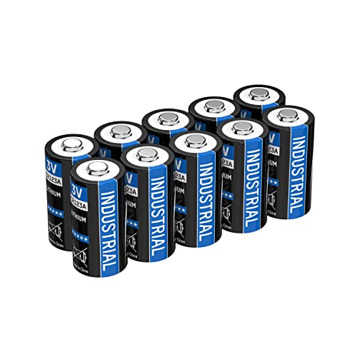 Ansmann Cr123A 3V Lithium Battery - Confezione Da 10 Batterie Cr123A Da 3 Volt E 1700 Mah/Perfette Per Fotocamere, Sistemi Di Allarme, Torce E Molto A