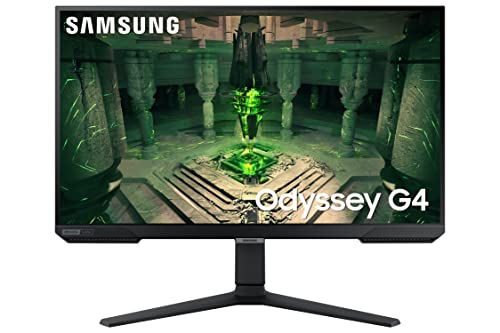 Samsung Monitor Gaming Odyssey G4 (S27Bg400), Flat, 27'', 1920X1080 Fhd, Ips, 240 Hz, 1 Ms, Freesync Premium, G-Sync, Hdmi, Display Port, Ingresso Aud
