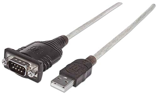 Manhattan 1.8M, Usb/Serial Db9 Argento