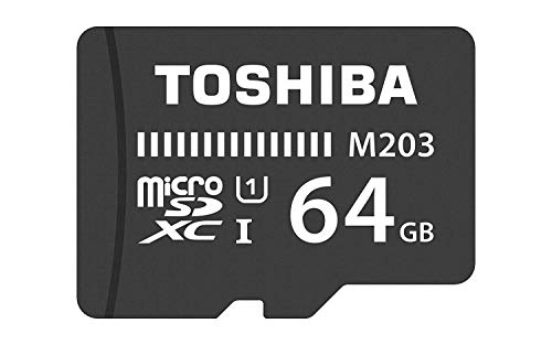 Toshiba M203 Scheda Di Memoria Microsdxc 64Gb - 100Mb/S - Classe 10 - U1 + Adattatore