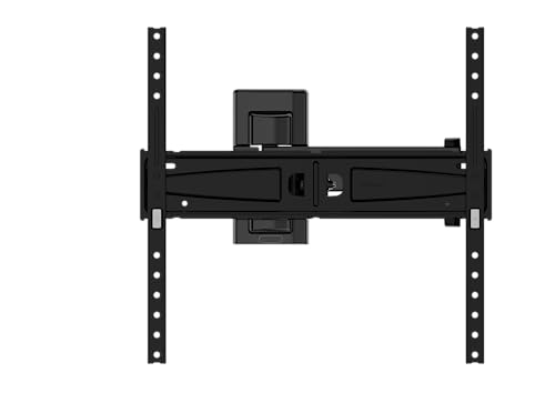 Meliconi Flatstyle Fdr400, Supporto Tv Parete A Doppia Rotazione, Staffa Per Tv A Schermo Piatto Da 40" A 65", Attacco Vesa 200-300-400, Portata 35 Kg