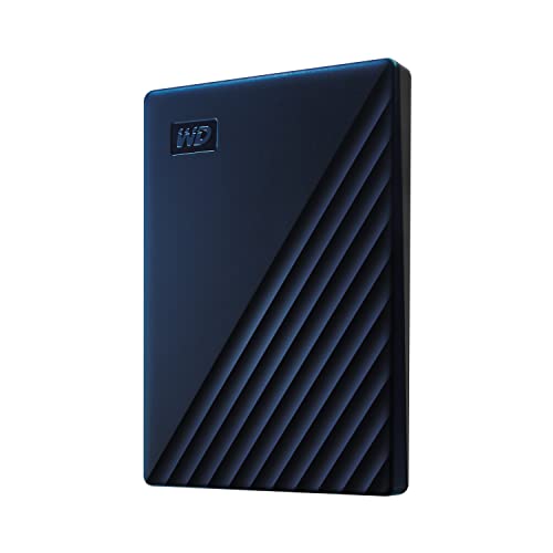 Wd 5Tb My Passport For Mac Hdd Portatile Usb 3.0 Con Software Per Gestione Di Dispositivi, Backup E Protezione Tramite Password - Blu Notte