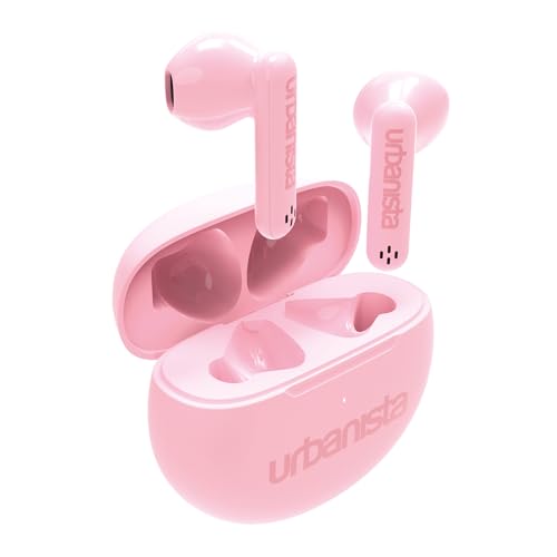 Urbanista Auricolari Wireless, Bluetooth 5.3 In Ear Ipx4 Cuffie Con Doppio Microfono, 20 Ore Di Riproduzione, Controlli Touch, Tws Usb C Custodia Di R