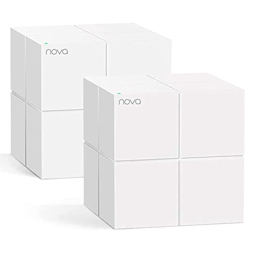 Tenda Nova Mw6 Wifi Mesh, Dual Band Ac1200 Con Copertura Fino A 2-4 Camere Da Letto, 2 Porte Gigabit Ethernet, Modalità Router E Access Point, Parenta