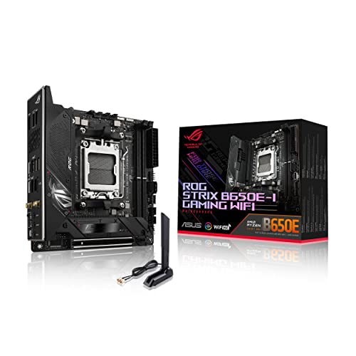 Asus Rog Strix B650E-I Gaming Wifi Scheda Madre Gaming Mini-Itx, Amd B650, Am5, Ddr5, Pci 5.0, Wifi 6E (802.11Ax), Intel 2.5Gb Ethernet, Rog Supremefx