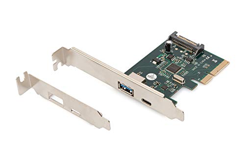 Digitus Scheda Pcle, Usb Type-Ctm + Usb-A