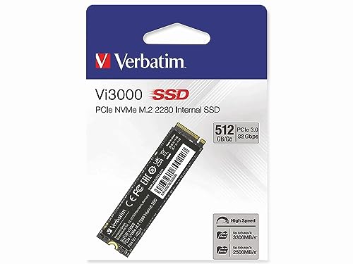 Verbatim Vi3000 Pcie Nvme M.2 Ssd 512 Gb