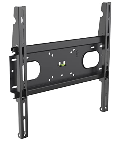 Meliconi Space System Flat 400 Xl, Supporto Tv Parete Fisso Per Tv A Schermo Piatto Da 32" A 85", Staffa Tv Con Vesa 200-300-400, Portata 60 Kg, Nero