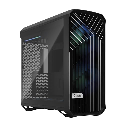 Fractal Design Torrent Rgb Black E-Atx Tempered Glass Window High-Airflow Mid Tower Computer Case