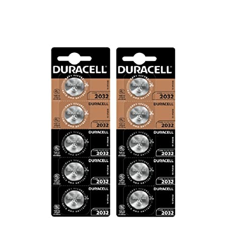 10X Duracell Cr 2032 Lithium (2 Blister Da 5 Batterie) 10 Pile