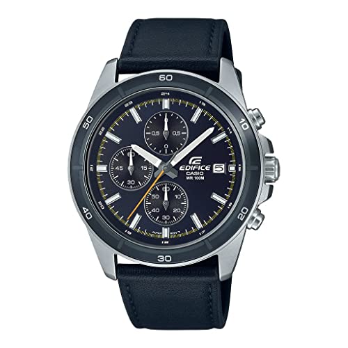Casio Edifice Orologio Cronografo Al Quarzo Uomo Con Cinturino In Pelle Efr-526L-2Cvuef