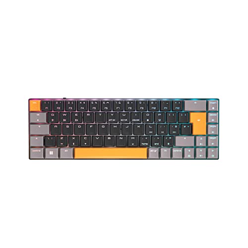 Cherry Mx-Lp 2.1 Compact Wireless, Tastiera Da Gaming Compatta Wireless Con 68 Tasti, Layout Britannico (Qwerty), Retroilluminazione Rgb, Interruttori