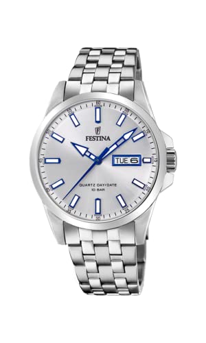 Festina Orologio Analogico Quarzo Uomo Con Cinturino In Acciaio Inox F20357/1