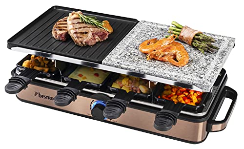 Bestron Raclette, Plastique/Métal/Inox Arg1200Co