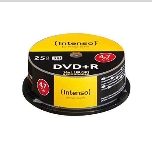 Intenso 4111154 Dvd-R 4.7 Gb, 25 Pezzi [L'Imballaggio Può Variare]