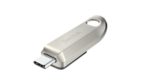 Sandisk 128Gb Ultra Luxe, Unita Flash Usb Type-C, Prestazioni Usb 3.2 Gen 1, Design Premium E Corpo In Metallo, Fino A 400 Mb/S, Argento