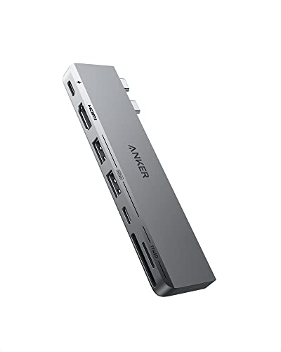 Anker 547 Hub Usb C E 2 Porte Dati Usb A (7-In-2), Compatibile Con Porta Usb C Thunderbolt 4, Hdmi 4K, Per Macbook Pro 13 Pollici, Macbook Air M1/ M2