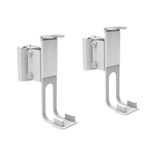 Puremounts Pm-Som-101 Supporto Da Parete Per Altoparlante, Compatibile Con Sonos® One, Sonos® One Sl, Sonos® Play: 1, Carico: 3 Kg, Bianco