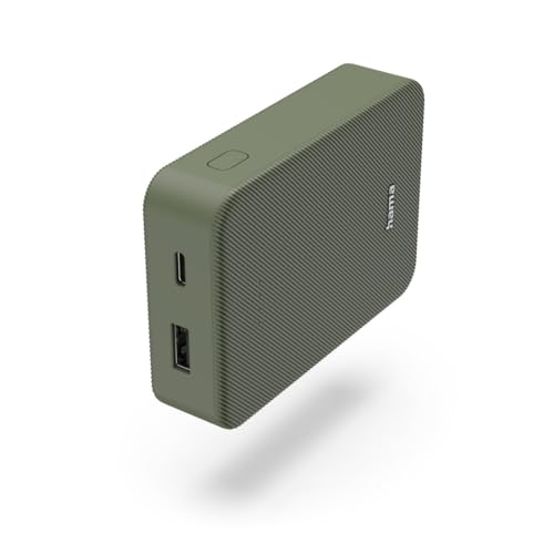 Hama Power Pack Colour 10", 10.000 Mah, 2 Uscite: Usb-C, Usb-A, Verde