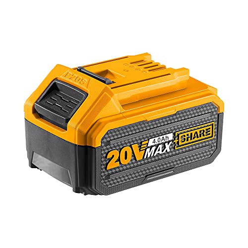 Ingco Batteria Agli Ioni Di Litio Ingco 20 V 4.0 Ah, Compatibile Con Tutti Gli Utensili Elettrici Ingco, Senza Caricatore Fbli2002