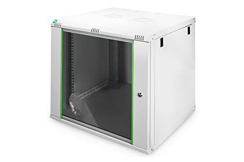 Armadio Di Rete Digitus 19 Pollici 12 U - Montaggio A Parete - Profondità 600 Mm - Carico Max. 60 Kg - Dynamic Basic - Porta In Vetro - Grigio