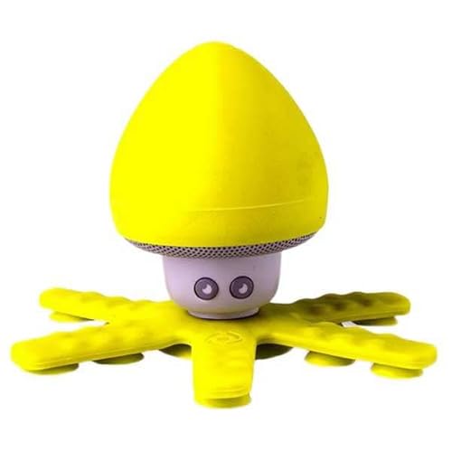 Celly Squiddy - Altoparlante Bluetooth Impermeabile, Senza Fili, Con 6 Mini Tentacoli E Ventose Con Presa Sicura, Per Doccia, Piscina, Bagno E Altro,