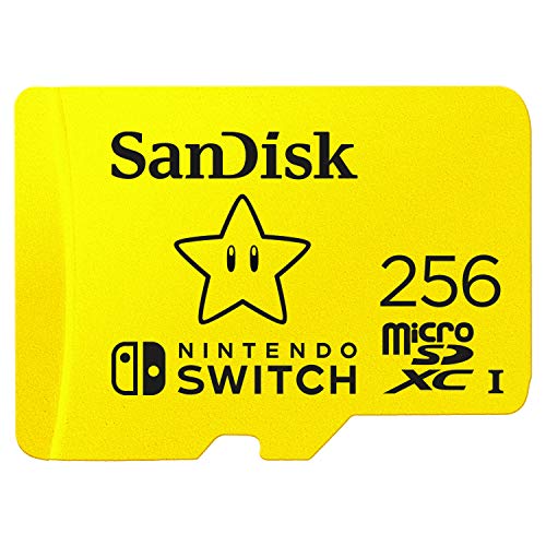 Sandisk 256Gb Scheda Microsdxc Per Console Nintendo Switch Fino A 100 Mb/S Uhs-I Class 10 U3