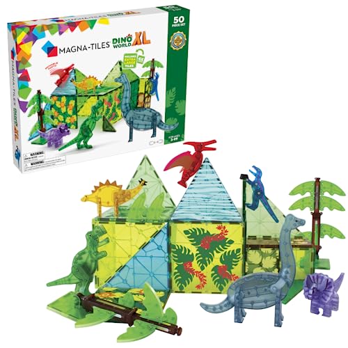 Magna-Tiles - Dino World Xl 50 Pcs Set - (90228)