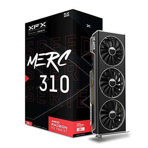 Xfx Speedster Merc310 Amd Radeon™ Rx 7900Xt Black Gaming Scheda Grafica 20Gb Gddr6, Amd Rdna™ 3(Rx-79Tmercb9)