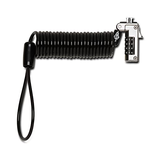 Kensington Slim Nanosaver Lucchetto Portatile Per Slot Nano Con Combinazione E Cavo Antifurto Girevole E Autoavvolgente In Acciaio Al Carbonio Per Lap