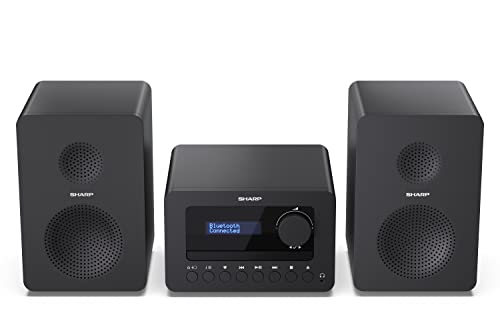 Sharp Xl-B520D(Bk) Hi-Fi Micro System Estereo Con Radio Dab, Dab+, Fm,Con Sintonizzatore Dab+/Fm E Streaming Musicale Wireless Bluetooth. Bluetooth 5.