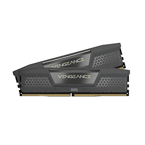 Corsair Vengeance Ddr5 Ram 32Gb (2X16Gb) 6000Mhz Cl36 Amd Expo Compatibile Icue Memoria Per Computer - Grigio (Cmk32Gx5M2D6000Z36)