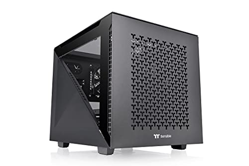 Thermaltake Ca-1V1-00S1Wn-01, Divider 200 Tg Air Black/Micro Atx Case/Pc-Case/Tempered Glass/Black