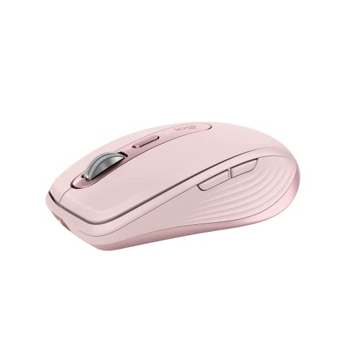 Logitech Mx Anywhere 3S, Mouse Wireless Compatto, Scorrimento Veloce, Tracciamento 8K Dpi, Clic Silenzioso, Pulsanti Programmabili, Usb C, Bluetooth,