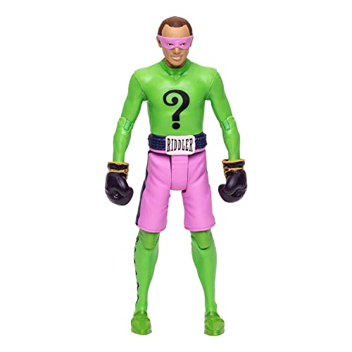 Figura Mcfarlane Toys Dc Retro Batman 66 The Riddler Con Guantes De Boxeo