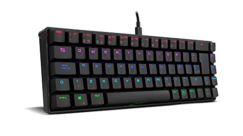 Ozone Mini Tastiera Gaming Tactical -Oztacticalsp- Tastiera Gaming Meccanica Senza Tastierino Numerico, Bluetooth, Switches Outemu Red, Illuminazione