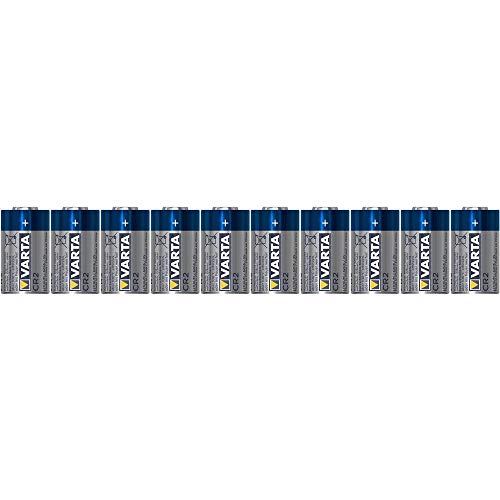 Varta Cr2, Cr15H270, 6206301461, Batteria Litio, 3 Volts, Diametro 15,6 Mm, Altezza 27 Mm, 920 Mah, Confezione Risparmio 10 Pile