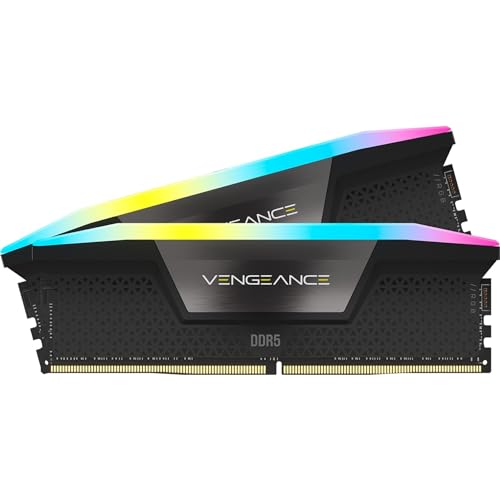 Corsair Vengeance Rgb Ddr5 Ram 48Gb (2X24Gb) 7000Mhz Cl36 Intel Xmp Memoria Per Computer Compatibile Icue - Nero (Cmh48Gx5M2B7000C36)