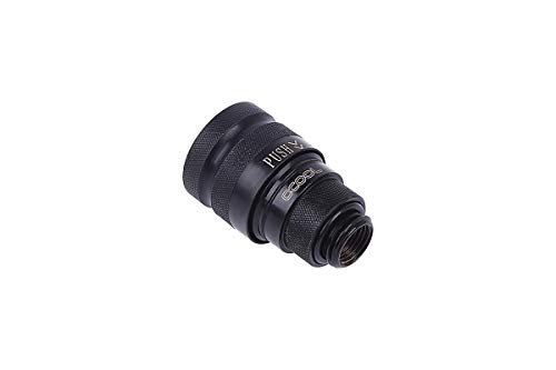 Alphacool 17441 Eiszapfen Schnellverschluss Kupplung G1/4 Ag - Deep Black Watercooling Raccordi