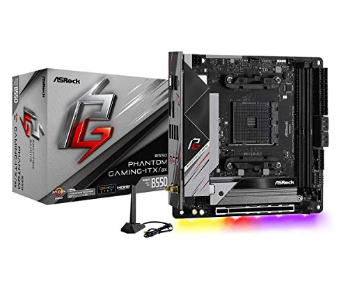 Asrock B550 Phantom Gaming-Itx/Ax Supporta La Scheda Madre Dei Processori Amd Am4 Ryzen Di Terza Generazione E Amd Ryzen