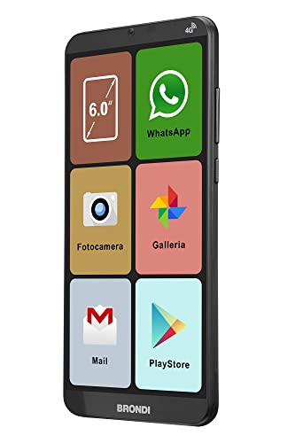 Brondi Smartphone Amico Smartphone Xl Nero 6.0" Smartphone Dual Sim